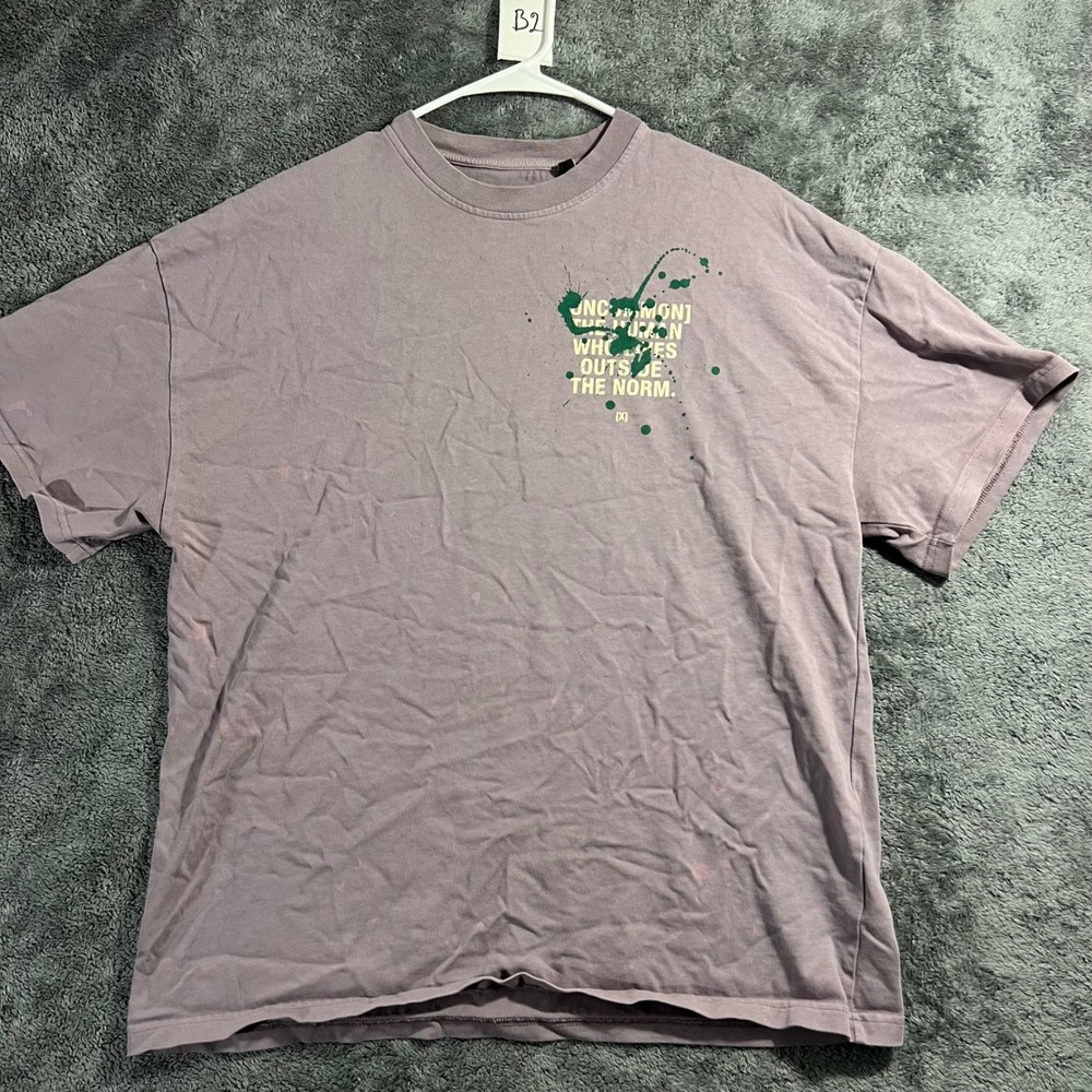 Uncommon The Human Who Lives Outside The Norm Graphic T-Shirt Purple Mens S